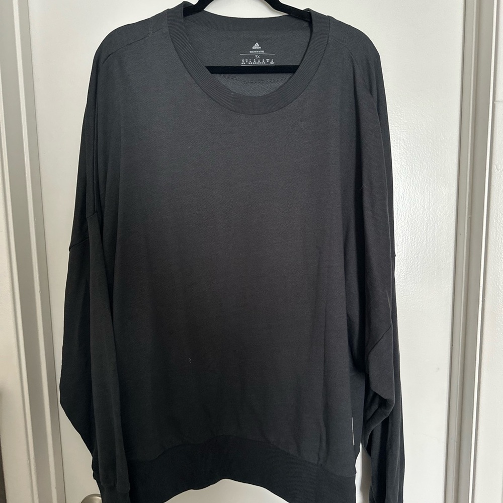 Adidas Black Crewneck Sweater Relaxed Fit
